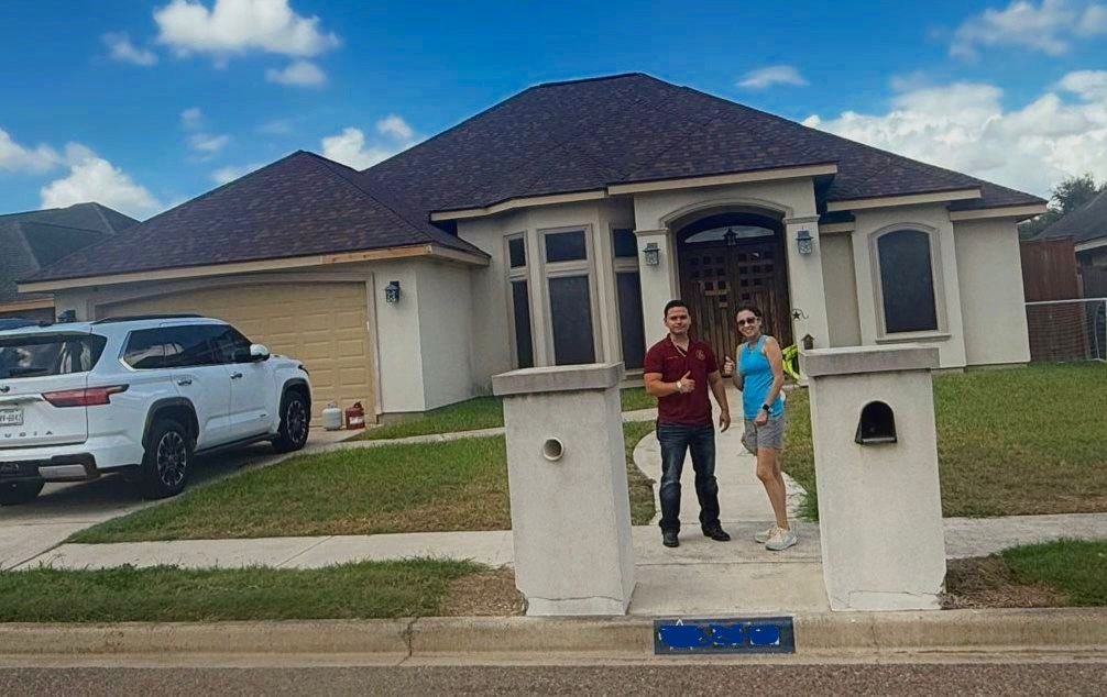 Complete shingle replacement and gutter installation in Edinburg, TX - Texas Construction Inc.